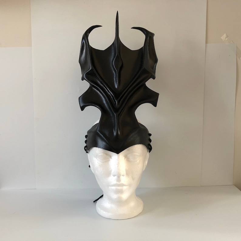 Xenomorph Costume Headpiece Queen Xenomorph Cosplay Leather Etsy