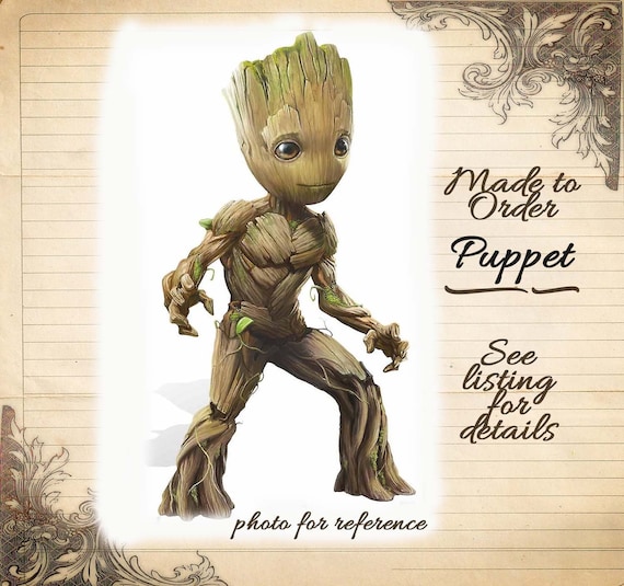 Tree Puppet Doll Groot Shoulder Puppet Sculpture Avengers Etsy