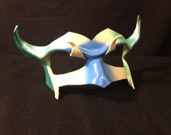 Festival Mask Carnival Mask, Mardis Gras Parrot Mask, Mask with Horns Halloween costume Carnivale Masquerade, Cosplay Bird Mask