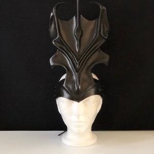 Xenomorph Kostüm Kopfschmuck, Queen Xenomorph Cosplay Ledermaske, Aliens Kostüm, Aliens Film Königin Mutter, Science Fiction Art