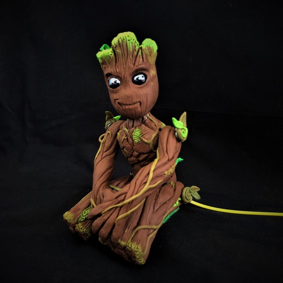 Tree Puppet Doll Groot Shoulder Puppet Sculpture Avengers Etsy