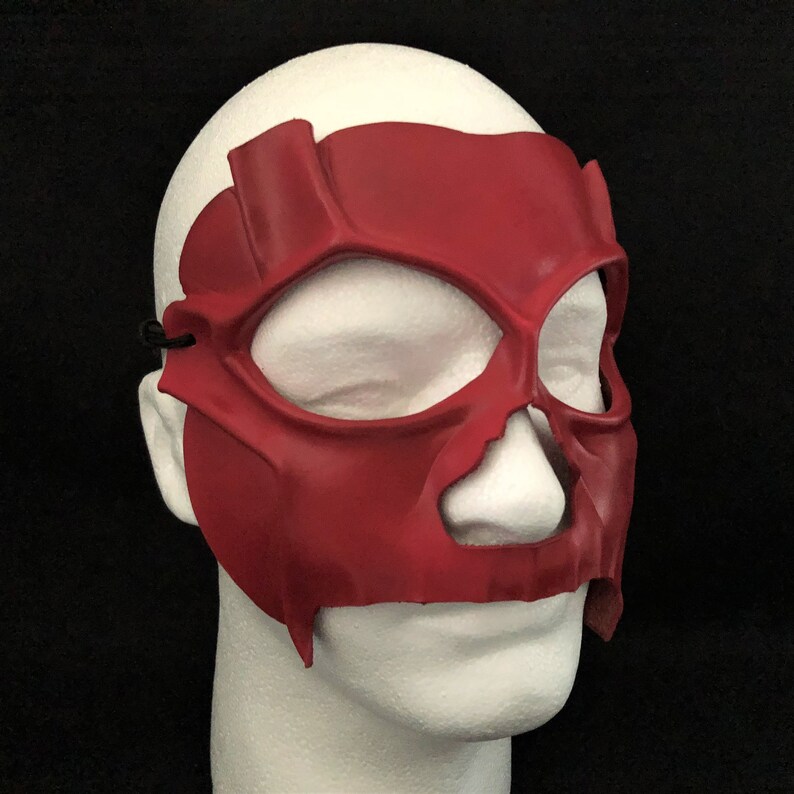 Demon mask Red DEATH MASK BDSM Mask Day of the Dead Mask Devil costume Carnival Mask Masquerade Red Halloween Mask Devil mask