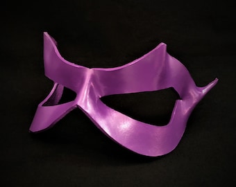 Paars leren masker, superheld-cosplaymasker * Violet Villian-cosplay * Halloween-masker Mardi Gras Comicon