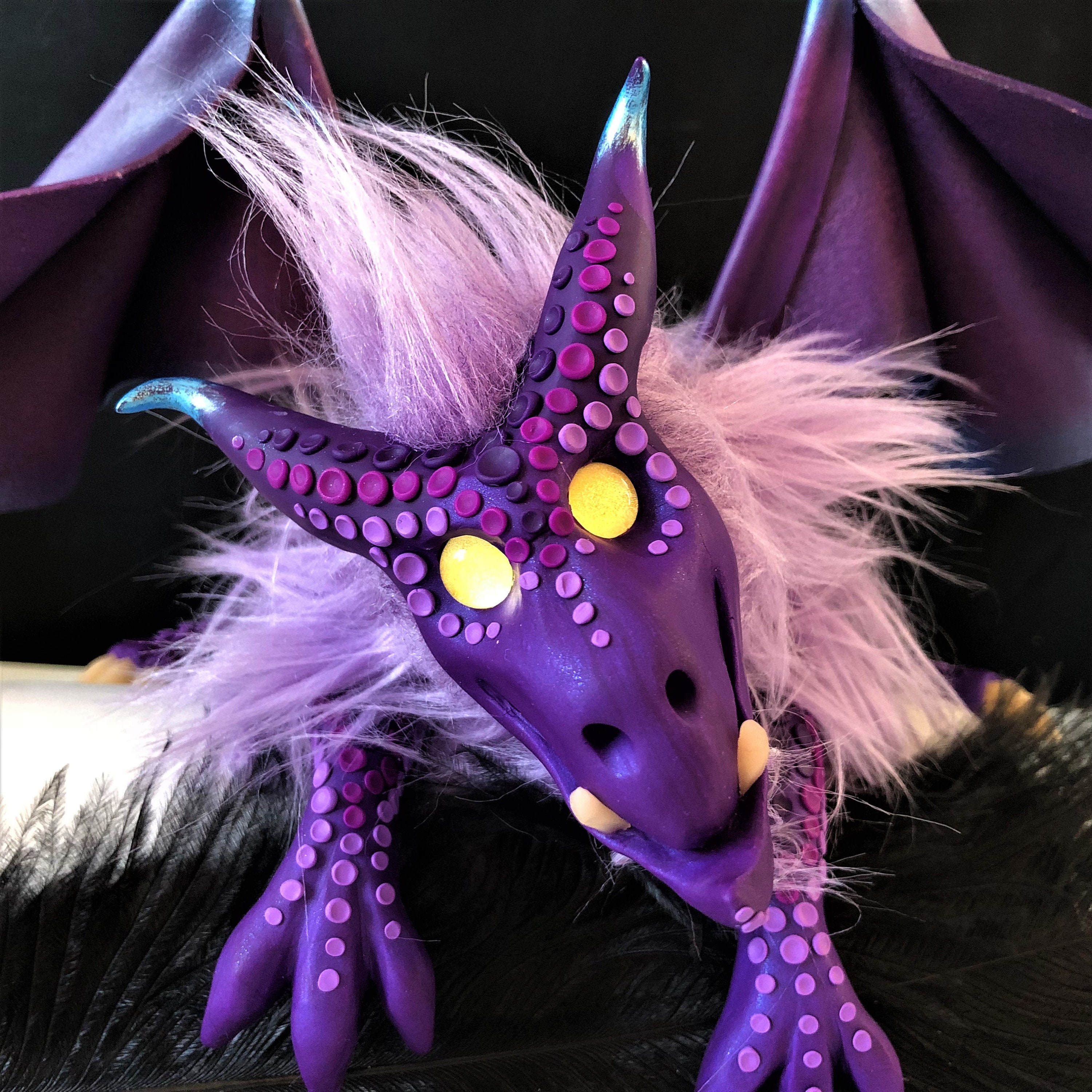 PREMIUM PURPLE DRAGON Puppet Shoulder Puppet Fantasy Etsy