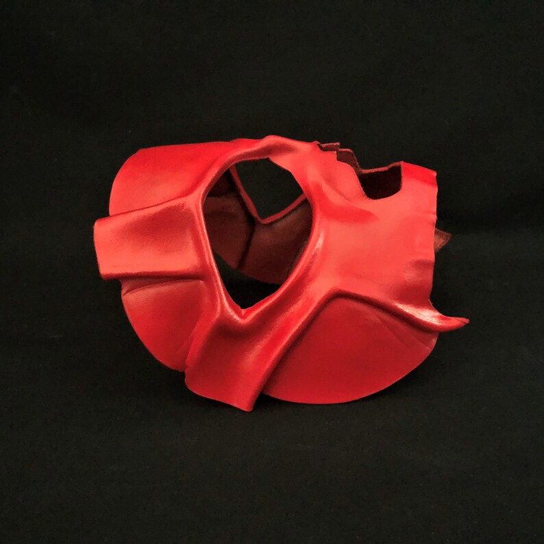 Demon mask Red DEATH MASK BDSM Mask Day of the Dead Mask Devil costume Carnival Mask Masquerade Red Halloween Mask Devil mask