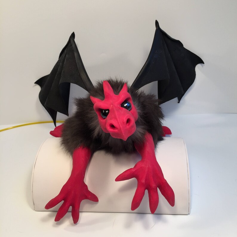 BABY DRAGON Shoulder Puppet Baby Dragon Toy Poseable Baby Etsy