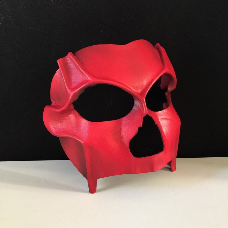 Demon mask Red DEATH MASK BDSM Mask Day of the Dead Mask Devil costume Carnival Mask Masquerade Red Halloween Mask Devil mask
