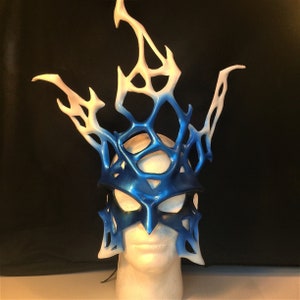 ICE QUEEN MASK / Snow Queen Headpiece Crown * Ice Witch Costume, Ice Wizard * Ice Witch Crown * Ice Queen Costume Women * Ice Queen Crown *
