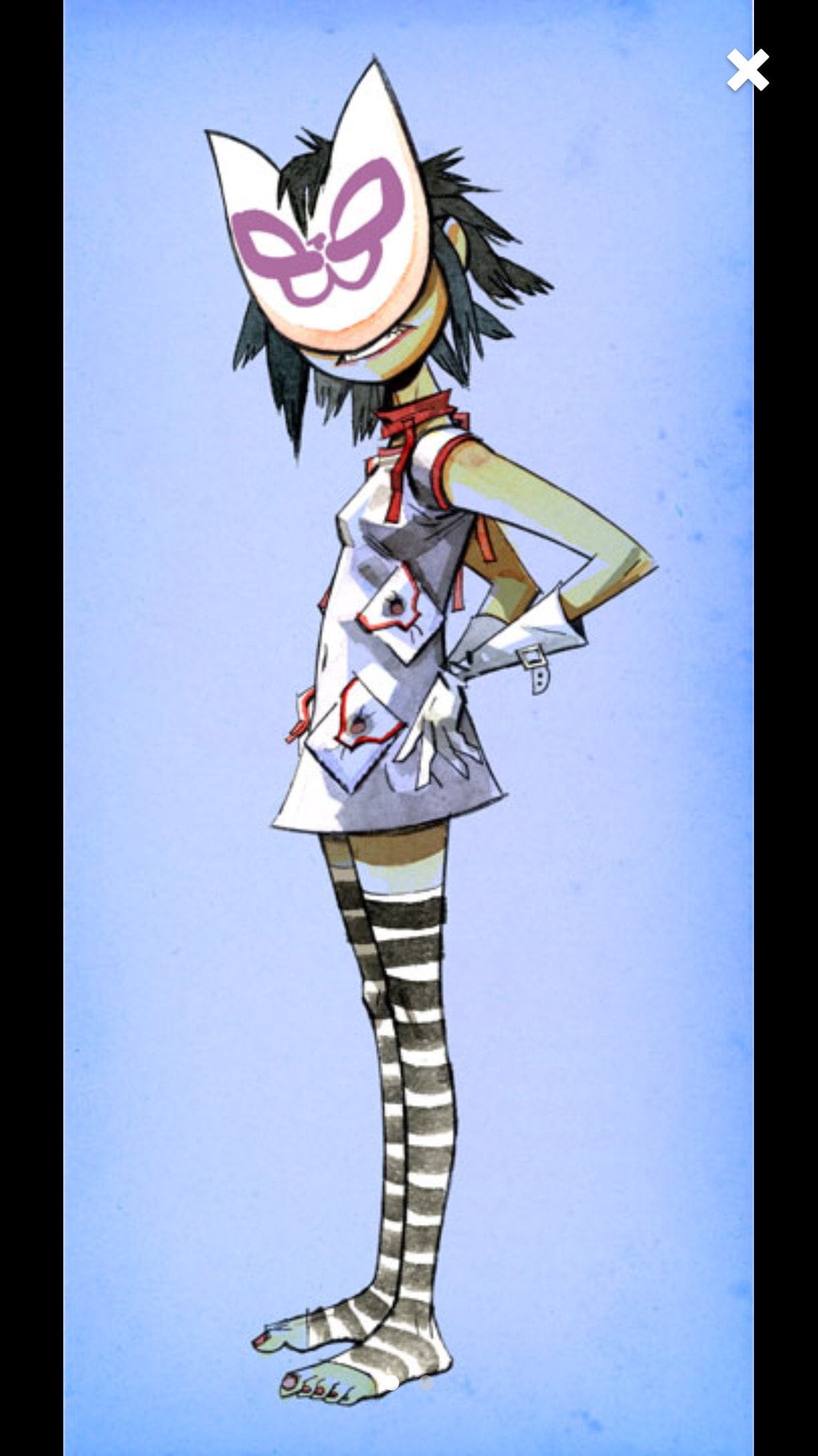 The GORILLAZ NOODLE Mask Anime Cosplay Mask Comicon Mask Etsy