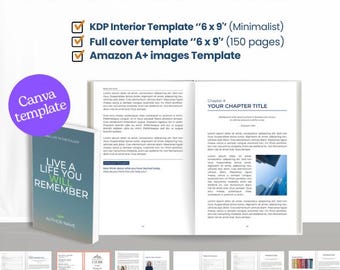 Ultimate KDP Publishing Bundle – Canva Interior, Full Cover & Amazon A+ Content Templates