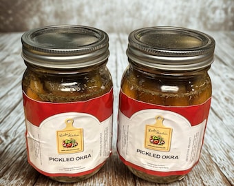 Dille Knoflook Ingelegde Okra - 16 oz Jar