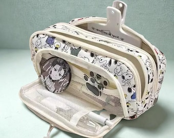 Estuche para lápices de Snoopy • Estuche de papelería con dibujos animados kawaii