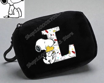 Monedero de peluche de Snoopy: Mini cartera de anime kawaii, regalo para niños