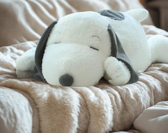 Cojín de peluche de Snoopy: Juguete grande y mullido de estilo japonés para perros, ideal para la decoración del hogar.
