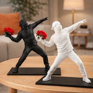 Banksy Figurines - Etsy