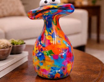 Whimsical Big-Mouth Frog Desk Organizer - Fun Resin Catch-all Tray for Keys & Candy - Quirky Cottagecore Frog Figurine
