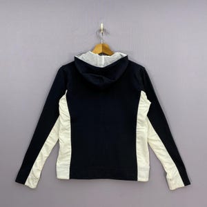 Vintage 90s Courreges Paris Sport Futur Hoodie Grey Zip Up Jacket Colorblock Designer Sportswear Athleisure Jumper Size S image 3
