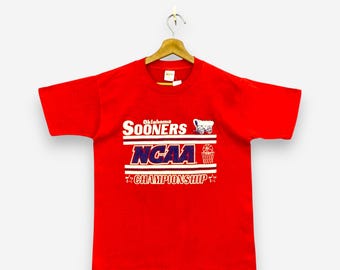 Vintage 70er Jahre Oklahoma Cholers Nature T-Shirt klein Oklahoma Cholers College Basketball Tees Fanwear rot Spellout T-Shirt Size S