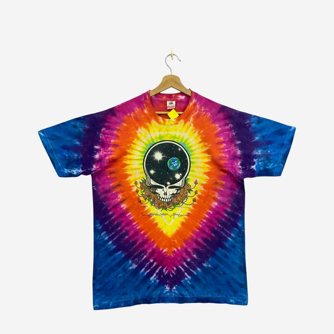 Vintage 80s Grateful Dead T-shirt Large Space Your Face Tie Dye