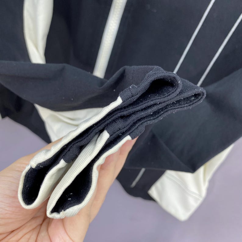 Vintage 90s Courreges Paris Sport Futur Hoodie Grey Zip Up Jacket Colorblock Designer Sportswear Athleisure Jumper Size S image 5