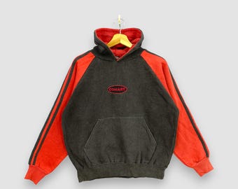 Vintage 90er Jahre Conart Hoodie Pullover großes Conart Graffiti Art Streetwear Sweatshirt Pullover Conart Los Angeles Pullover schwarz/rot Hoodie Größe L