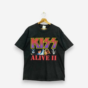 90's KISS Tシャツ KISS ALIVE IIバンド TシャツLサイズ Kiss Alive Ii T Shirts - Etsy