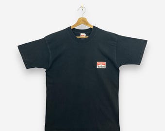 Vintage 90s Marlboro Adventure Team T-Shirt Medium Outdoor Gear Black Lizard Made In USA Cigarette Promo Graphic Tee Size M