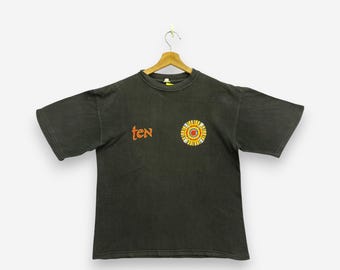 Vintage 90s Ten T-Shirt Medium World Tour 1999 Babylon Faded Black British Hard Rock Melodic Metal Band Merchandise Concert Tee Size M