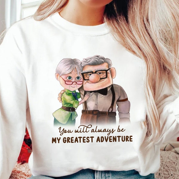 Ellie And Carl Couple Love PNG, You Will Always Be My Greatest AdventureUp Movie Png, Couple Gift, Xoxo Valentine Png, Gift For Valentines