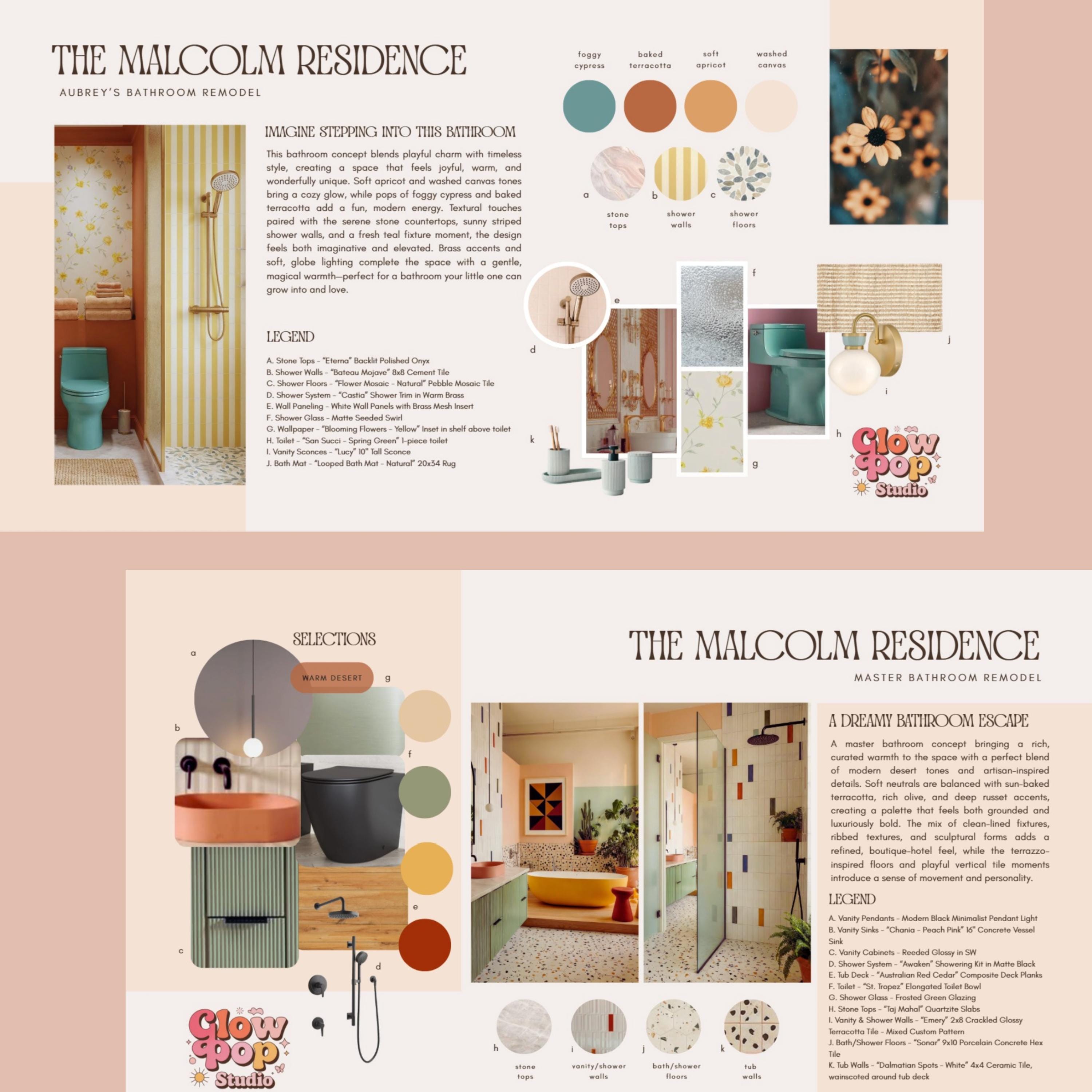 Interior Design Mood Board Template Set | Canva Client Presentation ...