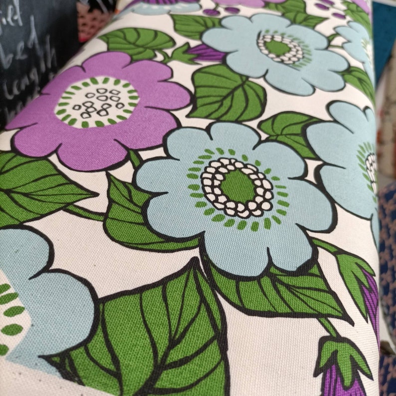 Japanese Fabric Kokka Cotton Jumbo Flowers Twill
