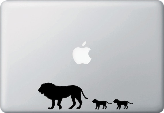 CAR Lion Dad and Cubs Family ©YYDC 7.5/"w x 2/"h Vinyl Car Decal Sticker