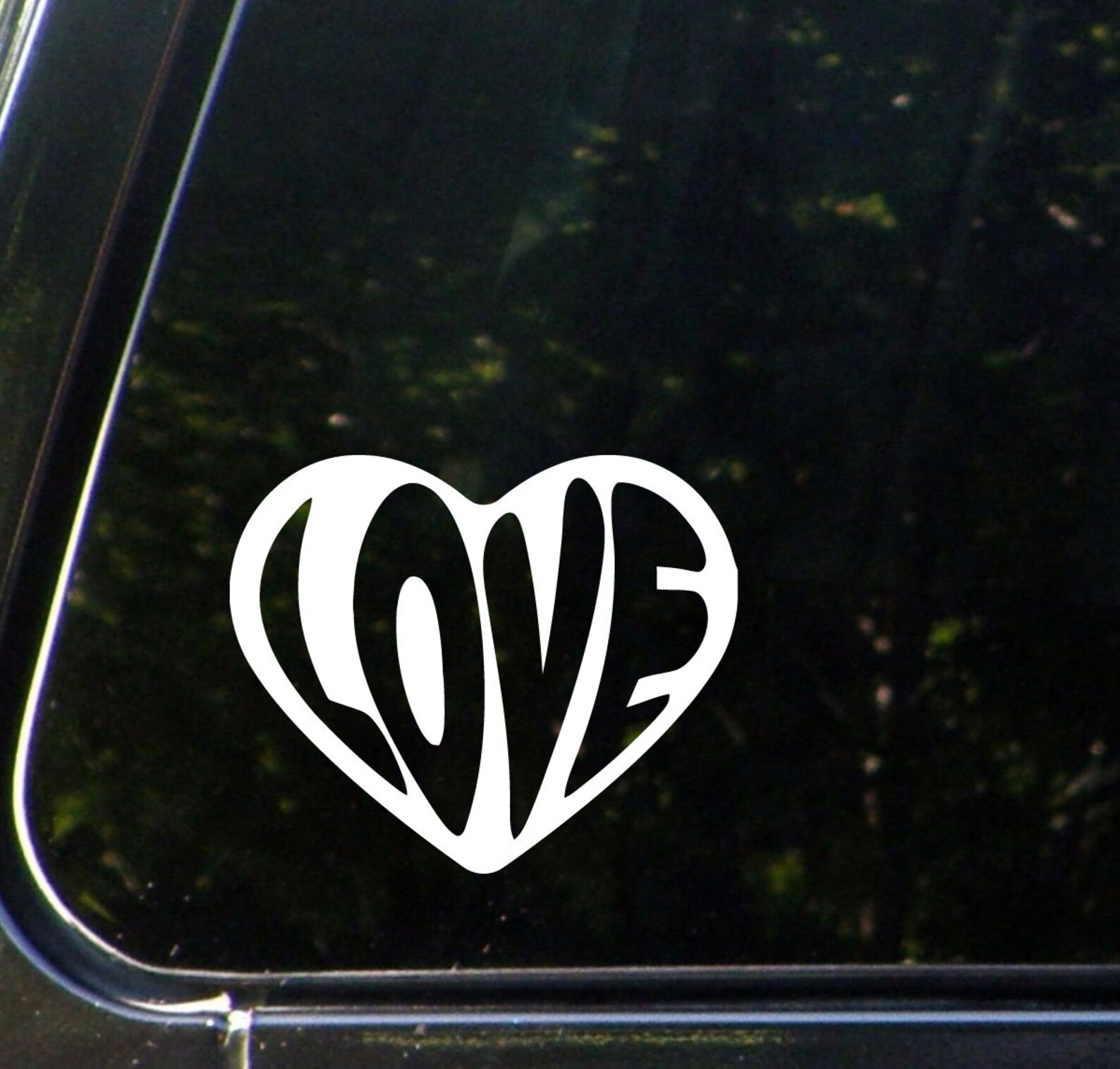 CAR Love Heart With Text Car Vinyl Decal Sticker color Etsy