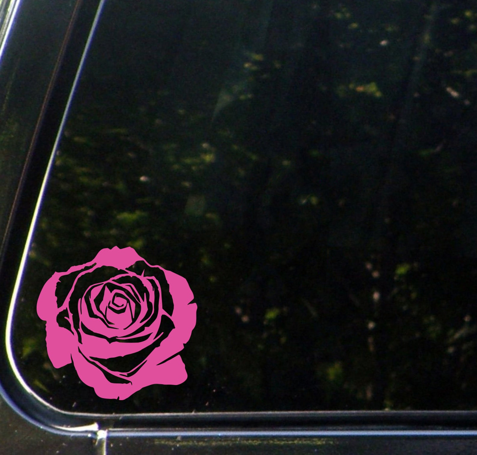 CAR Rose Blossom Vinyl Decal Sticker for Cars Trucks | Etsy