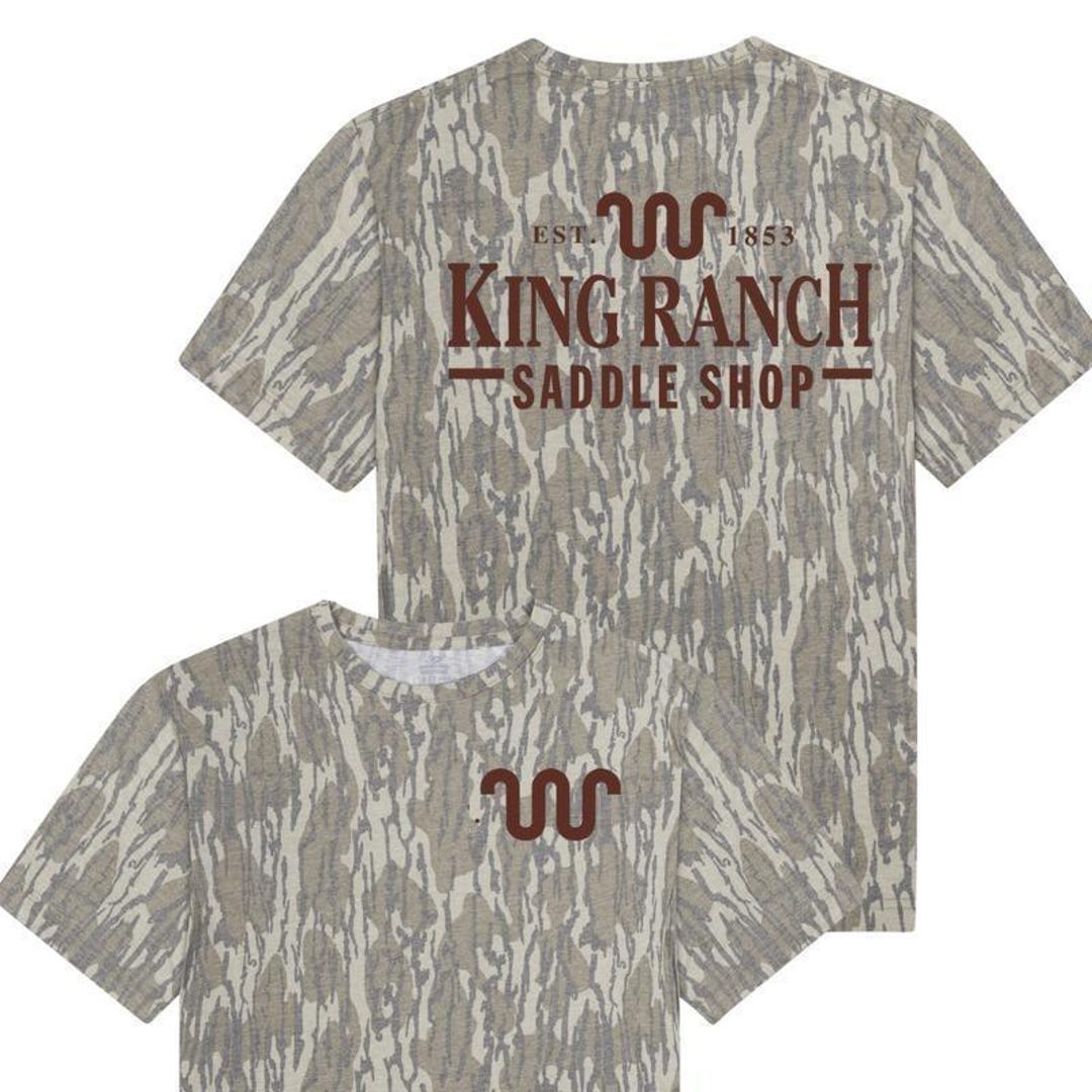 Rustridge Ranch Merchandise King Ranch Saddle Shop Camo Shirt, Original Bottomland Heritage Tee, 3D ...