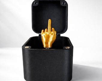 Grappige middelvinger-grapdoos, pop-up grapcadeau, bureaudecoratie, nieuwigheidsspeelgoed