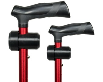 TrackMount 2 Pack Cane Tracker Holder for AirTag, Tile Sticker & Moto Tag - Fits 7/8in Walking Canes - 3D Printed Cane Accessory