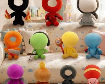 Figuras de peluche Stickman - Muñeco de animación inspirado en Alan Becker, La Segunda Venida, Rojo, Verde, Azul, Amarillo. Juguete de peluche. Regalo para gamers y fans de YouTube.