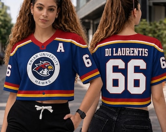 Custom Briar University Hawks Hockey Baseball Jersey, Di Laurentis Hockey Romance Shirt, Off Campus Bookish Apparel, Garrett Graham, Logan