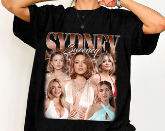 Sydney Sweeney Comfort Colors Shirt, Vintage Bootleg Homage Tshirt, Retro Graphic Fan Tees, Movie Merch Style, Unique Birthday Gift for Her