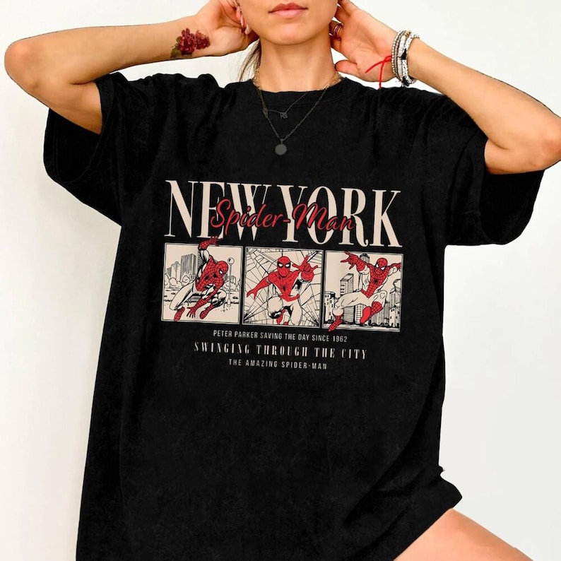 Camiseta vintage de Spider-Man de Brand New Day: Camiseta de superhéroe Spiderman, camiseta de Spidey de Tom Holland, camiseta de Spiderman de los Vengadores del MCU, camiseta de Brand New Day imagen 1