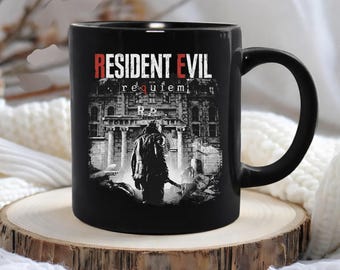 Leon S. Kennedy Resident Evil Requiem Ceramic Mug, Resident Evil Requiem Mug, Leon Kennedy Mug, Survival Gamer Mug, Gift For Him
