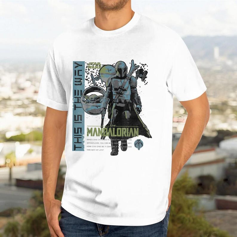 StarWars The Mandalorian This Is The Way Collage Shirt, Retro StarWars Shirt, StarWars Mandalorian T-shirt, StarWars This Is The Way Tee immagine 3