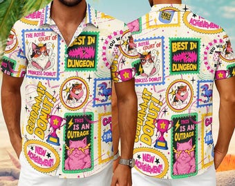 Dungeon Crawler Carl Hawaii Shirt, Princess Donut Cat Button Shirt, New Achievement Hawaii Shirt, God Damn It Donut Shirt, Bookish Merch