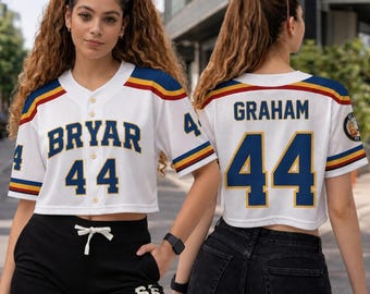 Custom Briar University Graham 44 Hockey Baseball Jersey, Off-Campus Jersey, Hockey Romance Football Jersey, Briar U , Campus Hockey