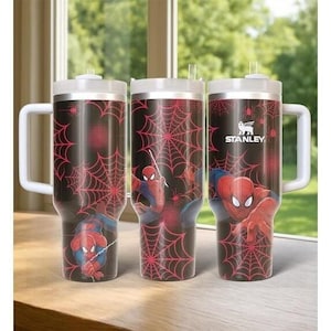 Spider-Man Tumbler 40oz, Superhero Tumbler Tumbler, Movie Coffee Tumbler, Eddie Brock Tumbler, Symbiote Spider Insulated Tumbler image 1