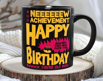Black Mug 11oz Custom New Achievement, Dungeon Crawler Carl Coffee Mug, Dungeon Crawler Carl Fan Mug