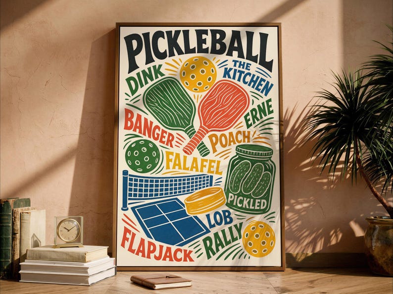 pickleball print for the kitchen