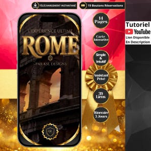 Interactive Rome 2026 Travel Guide | 3-Day Itinerary with Included Google Maps | KSL Designs Digital Personal Travel Assistant