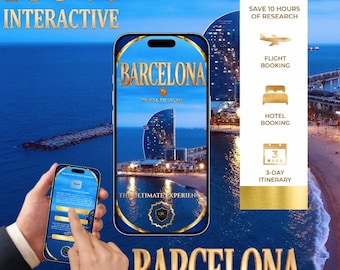 Guía de viaje de Barcelona 2026: itinerario interactivo en PDF y planificador de viaje.